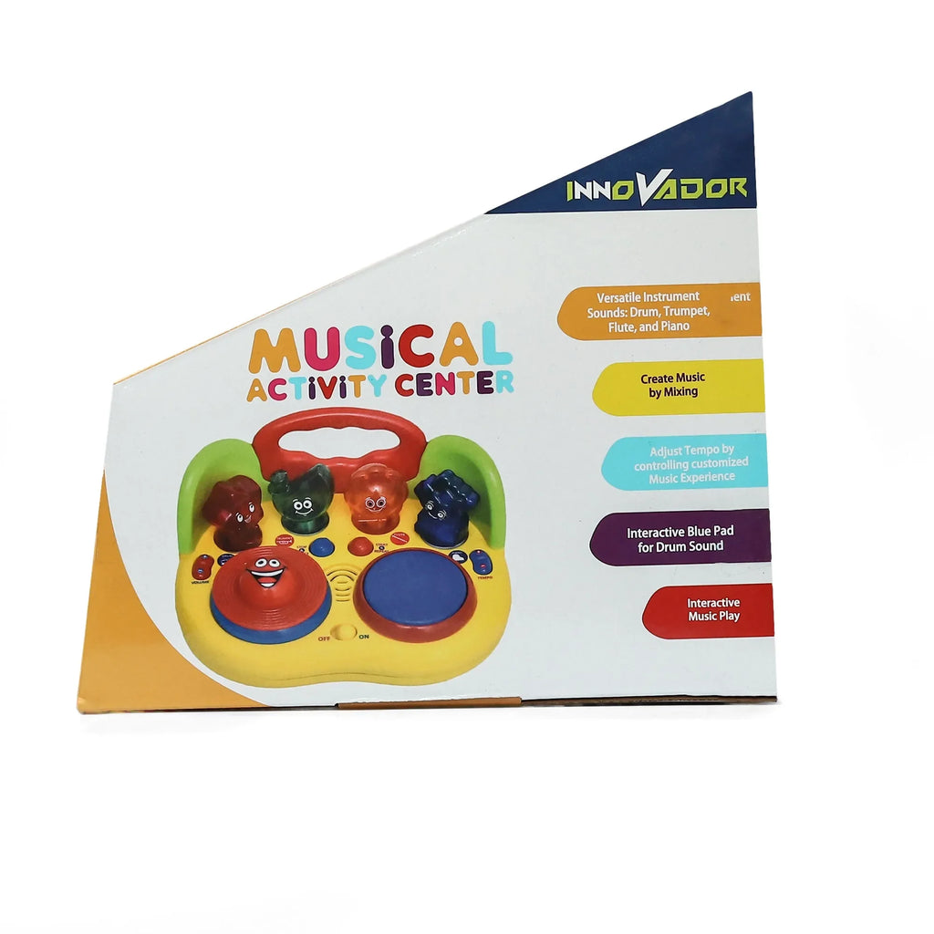 Innovador Musical Activity Center – Interactive Musical Toy for Toddlers 1+ | Piano, Drum, Trumpet, Flute Sounds | Early Learning Toy for Creativity, Rhythm & Sensory Development - Naivri