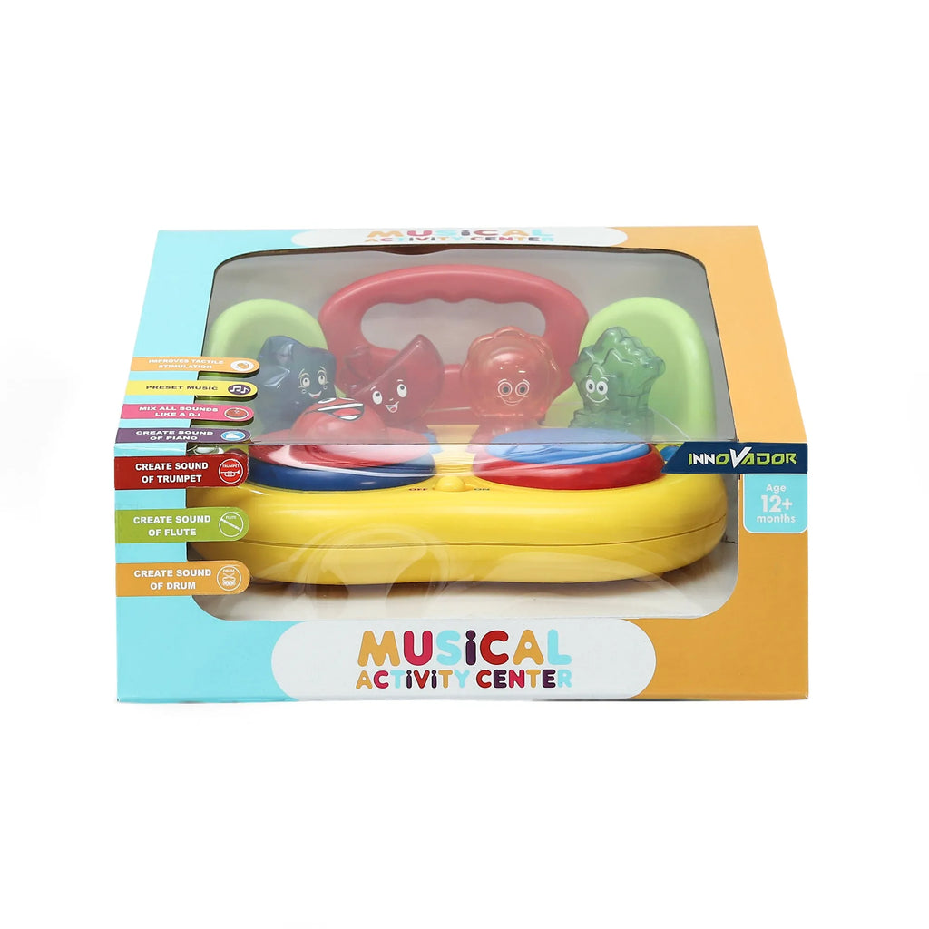 Innovador Musical Activity Center – Interactive Musical Toy for Toddlers 1+ | Piano, Drum, Trumpet, Flute Sounds | Early Learning Toy for Creativity, Rhythm & Sensory Development - Naivri