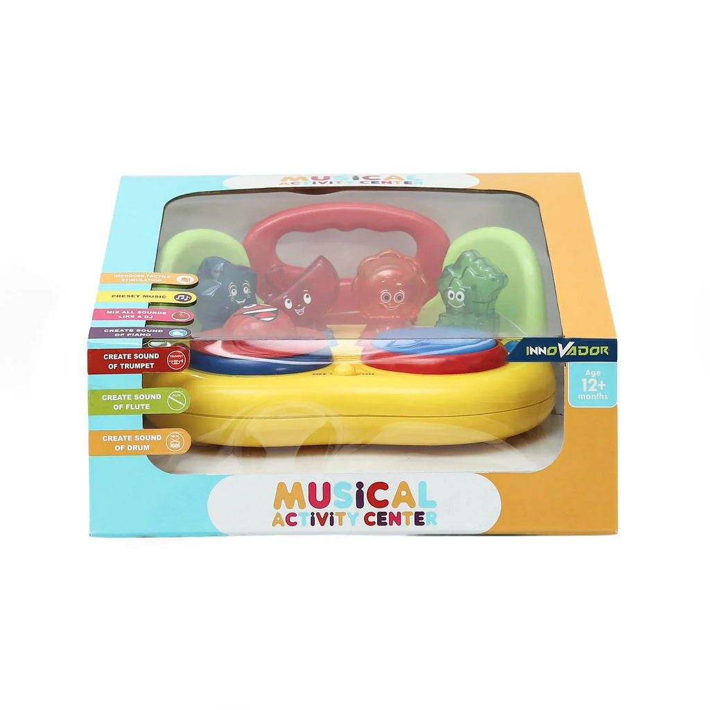 Innovador Musical Activity Center – Interactive Musical Toy for Toddlers 1+ | Piano, Drum, Trumpet, Flute Sounds | Early Learning Toy for Creativity, Rhythm & Sensory Development - Naivri