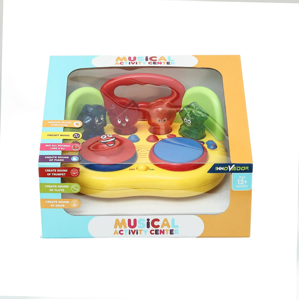Innovador Musical Activity Center – Interactive Musical Toy for Toddlers 1+ | Piano, Drum, Trumpet, Flute Sounds | Early Learning Toy for Creativity, Rhythm & Sensory Development - Naivri