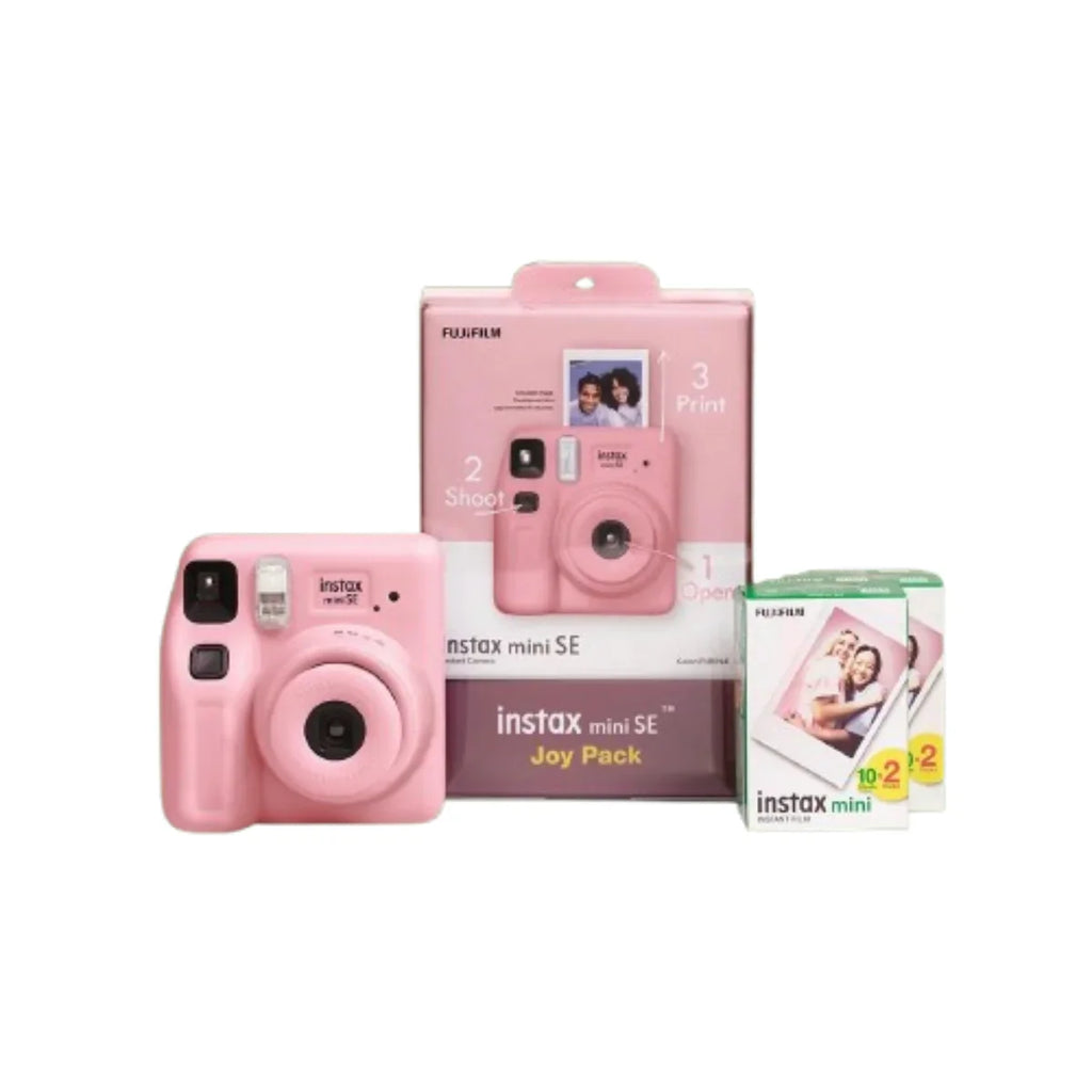 Instax Mini SE Pink Joy Pack Instant Camera - Naivri