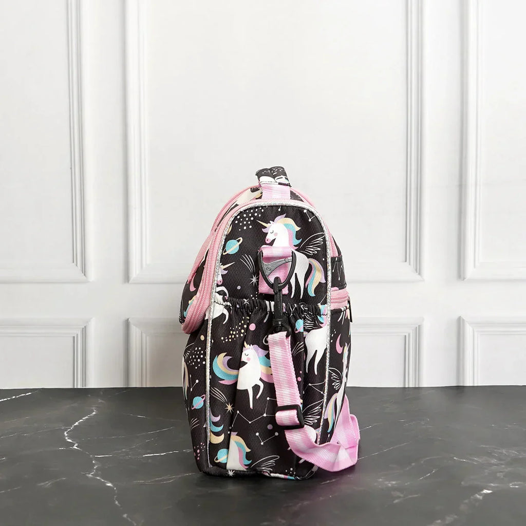 Insulated Lunch Box Bag- Unicorn Pink - Naivri