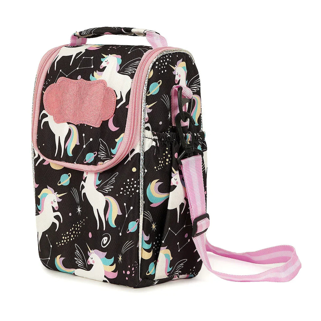 Insulated Lunch Box Bag- Unicorn Pink - Naivri