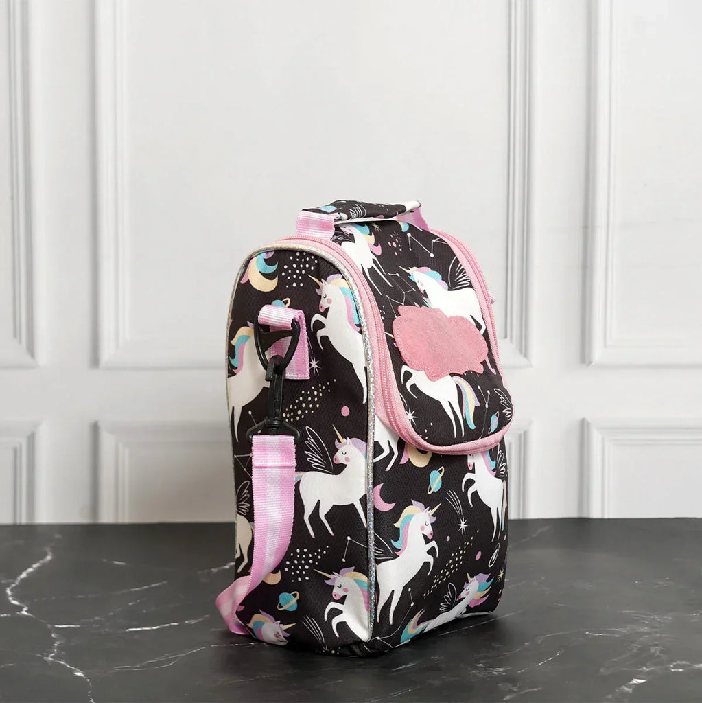 Insulated Lunch Box Bag- Unicorn Pink - Naivri