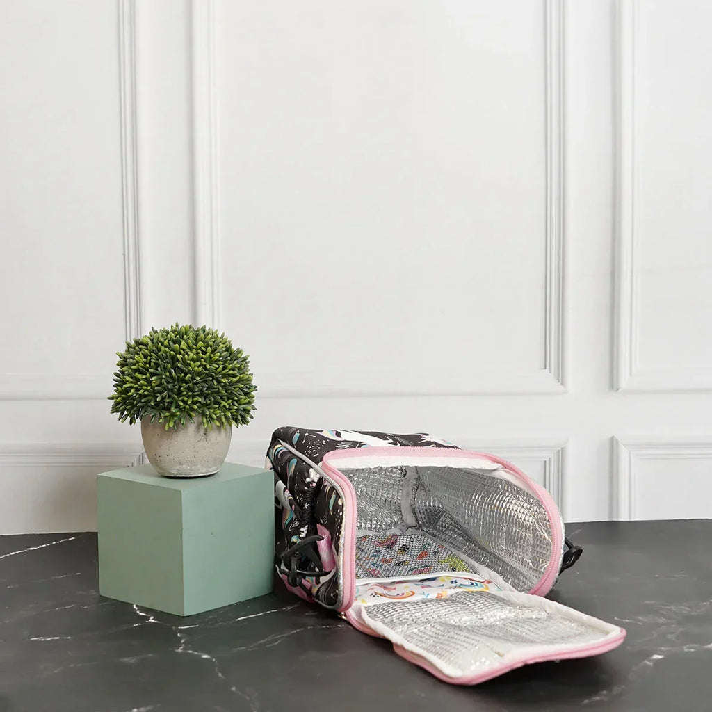 Insulated Lunch Box Bag- Unicorn Pink - Naivri