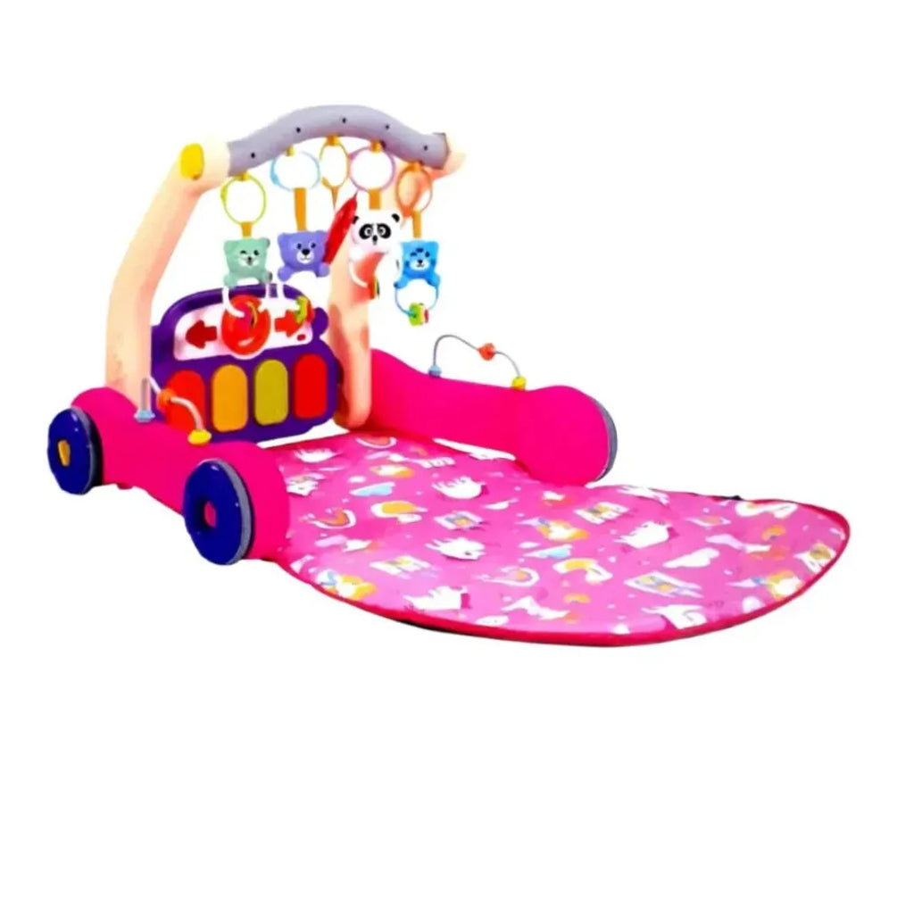 Itoys 3 in 1 Piano Play Gym Walker Pink - Naivri