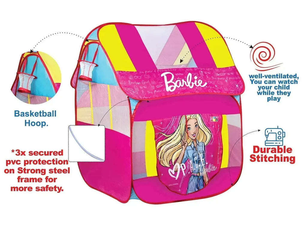 Itoys Barbie Pop Up Tent Foldable - Naivri