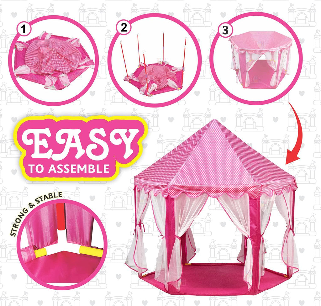 Itoys Dream Castle Play Tent Pink - Naivri