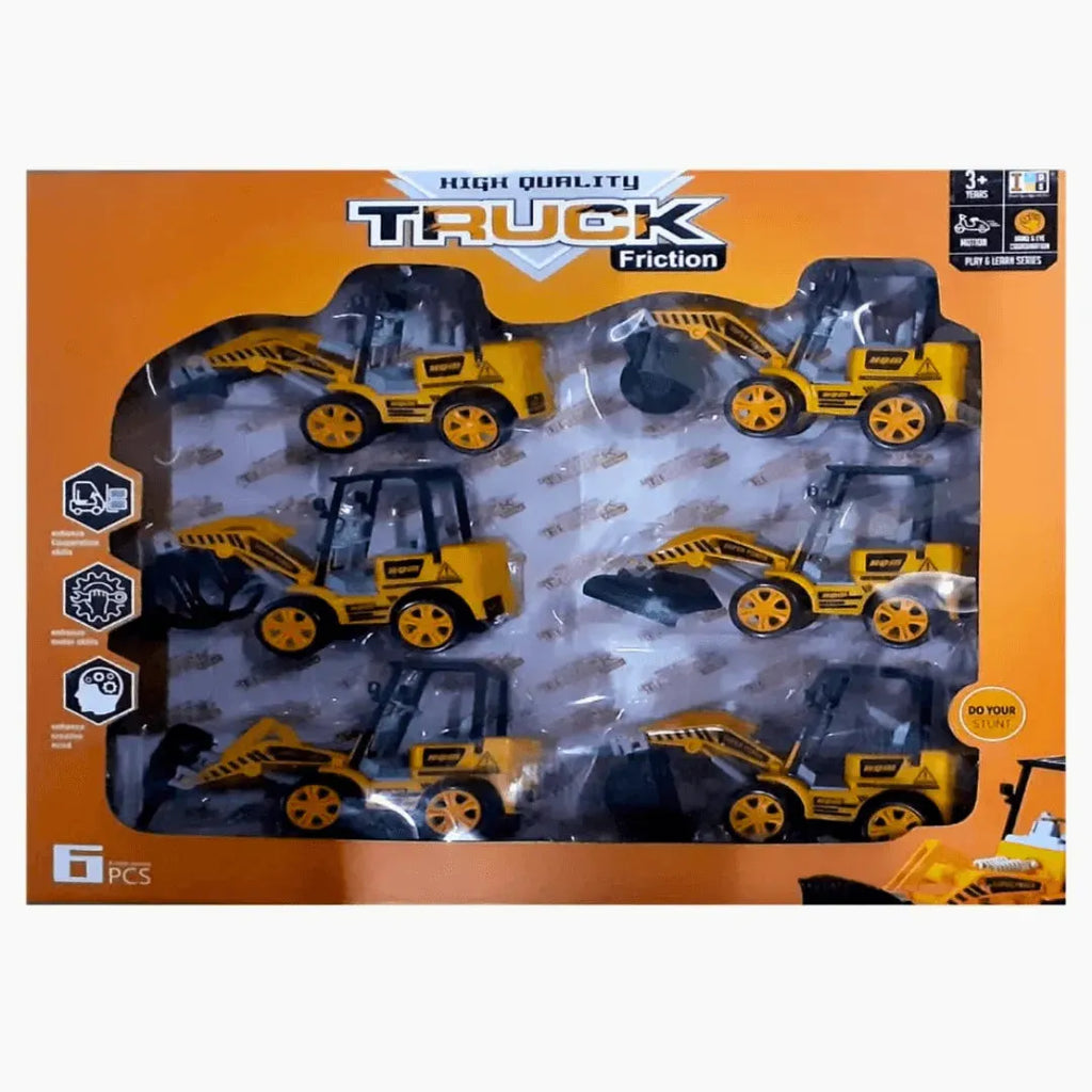 Itoys High Quality Truck Friction Set Of 6 Pcs - Naivri