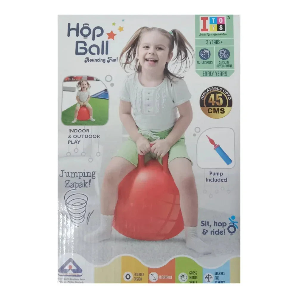 Itoys Hop Ball Bouncing Fun with Pump 45 cms - Naivri