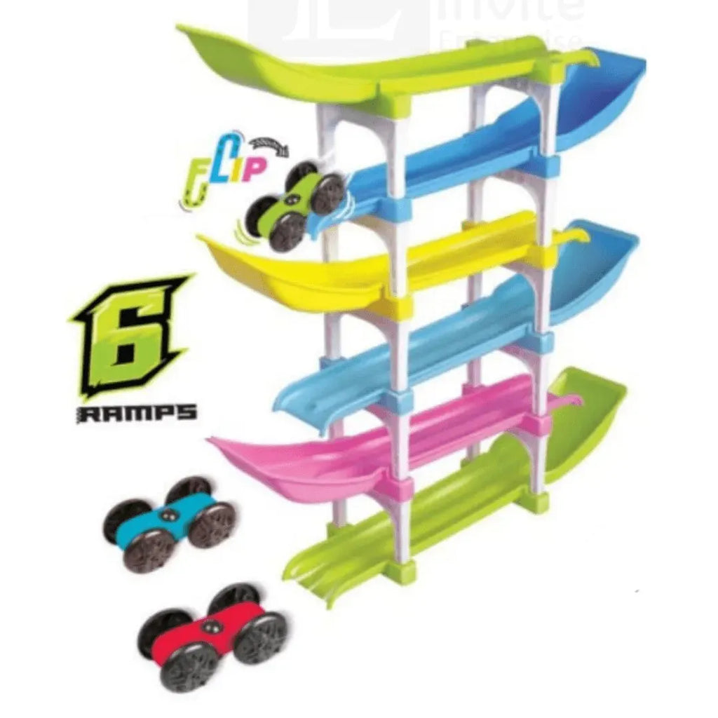 Itoys Ramp Racing Big 4 Cars 6 Ramps - Naivri