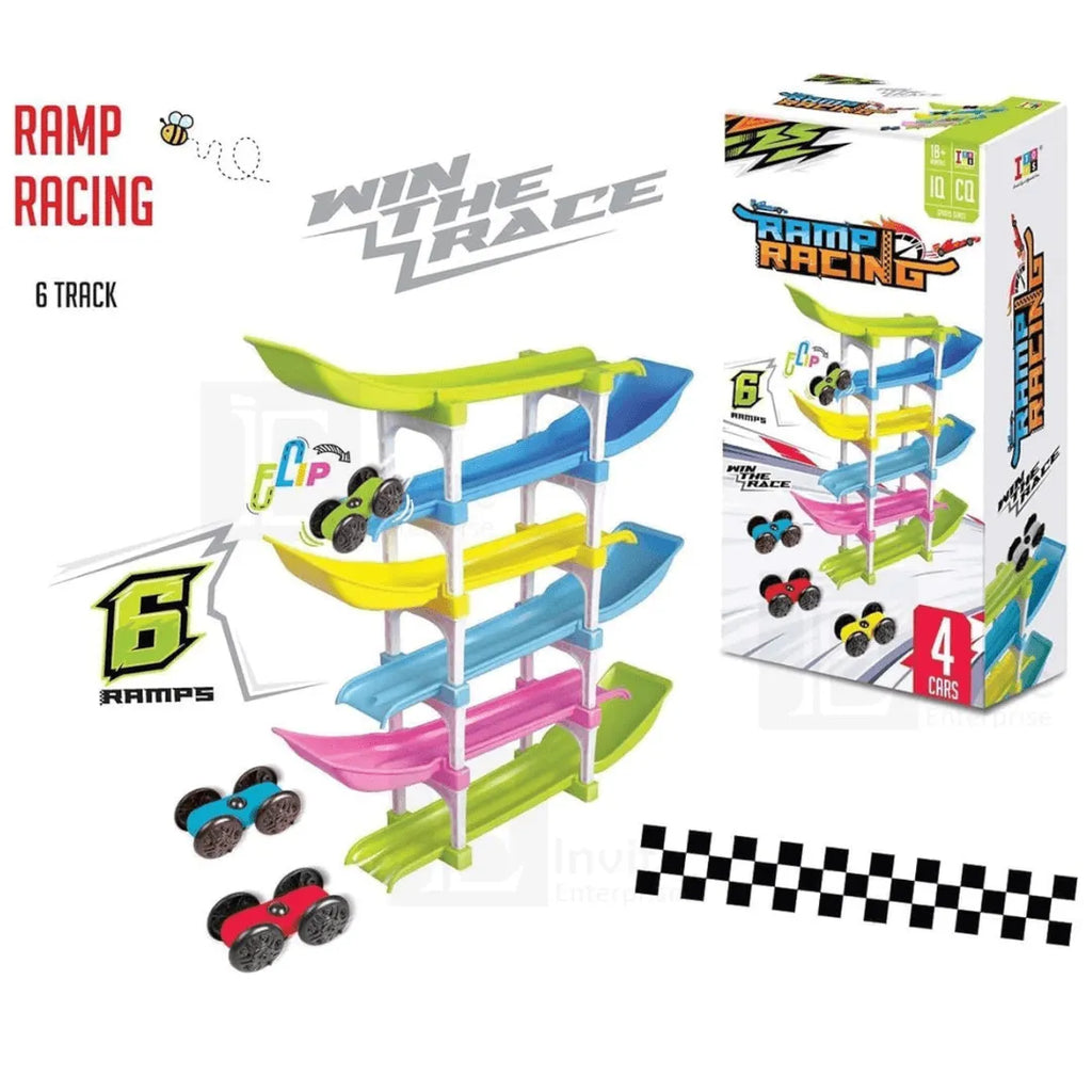 Itoys Ramp Racing Big 4 Cars 6 Ramps - Naivri