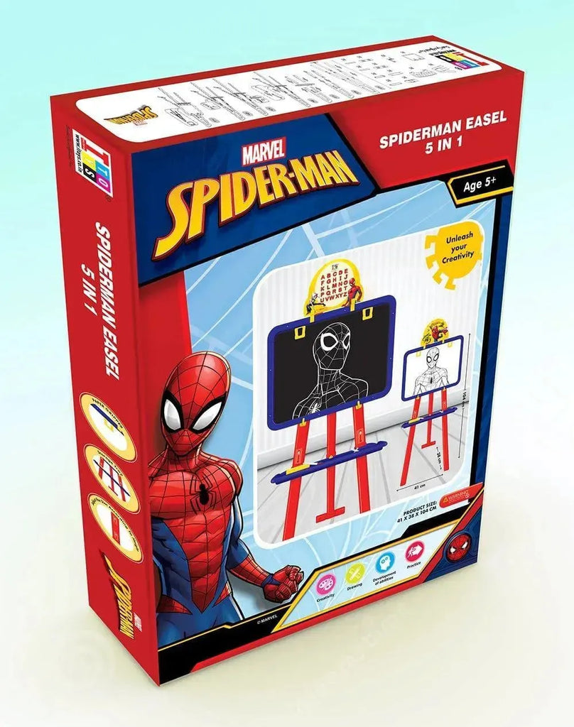 Itoys Spiderman 5 in 1 Easel Board - Naivri