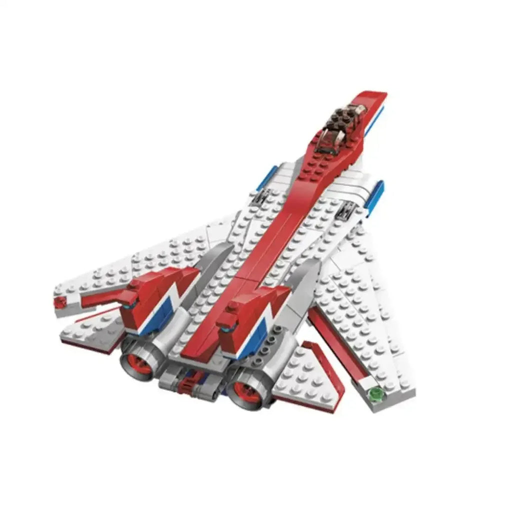 JiSi 3123 Flying Blue Fast Flyers – 312-Piece DIY Creator Expert Building Block Set | Compatible Construction Toy for Kids and Collectors - Naivri