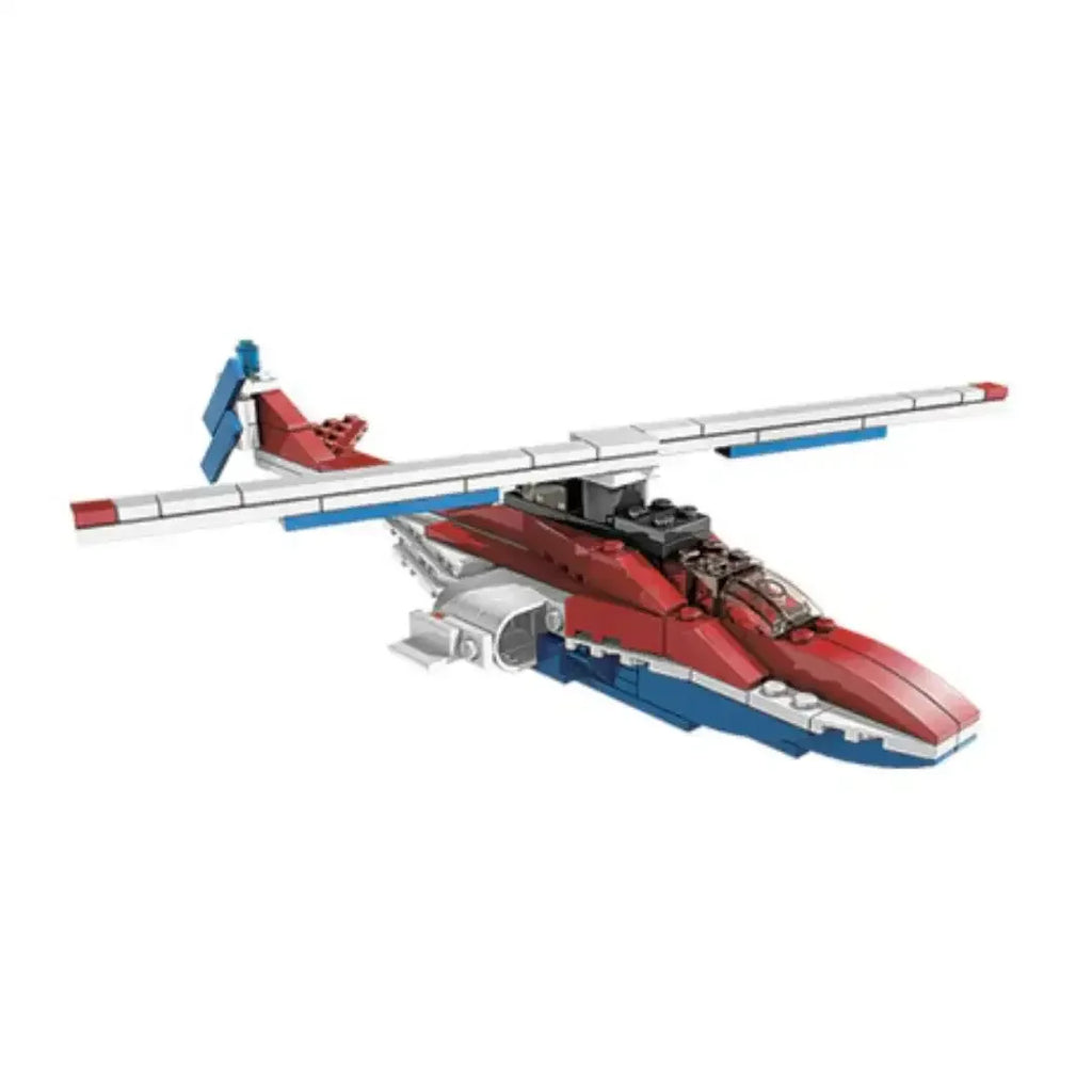 JiSi 3123 Flying Blue Fast Flyers – 312-Piece DIY Creator Expert Building Block Set | Compatible Construction Toy for Kids and Collectors - Naivri