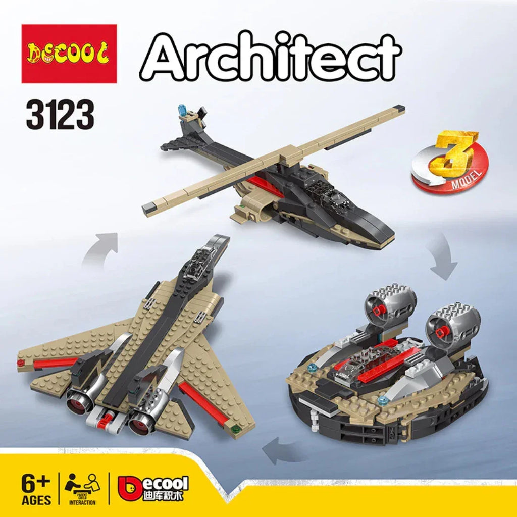JiSi 3123 Flying Blue Fast Flyers – 312-Piece DIY Creator Expert Building Block Set | Compatible Construction Toy for Kids and Collectors - Naivri
