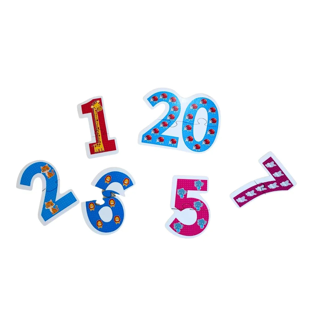 JoGenii 1-20 Counting Puzzle - Animal Edition - Naivri