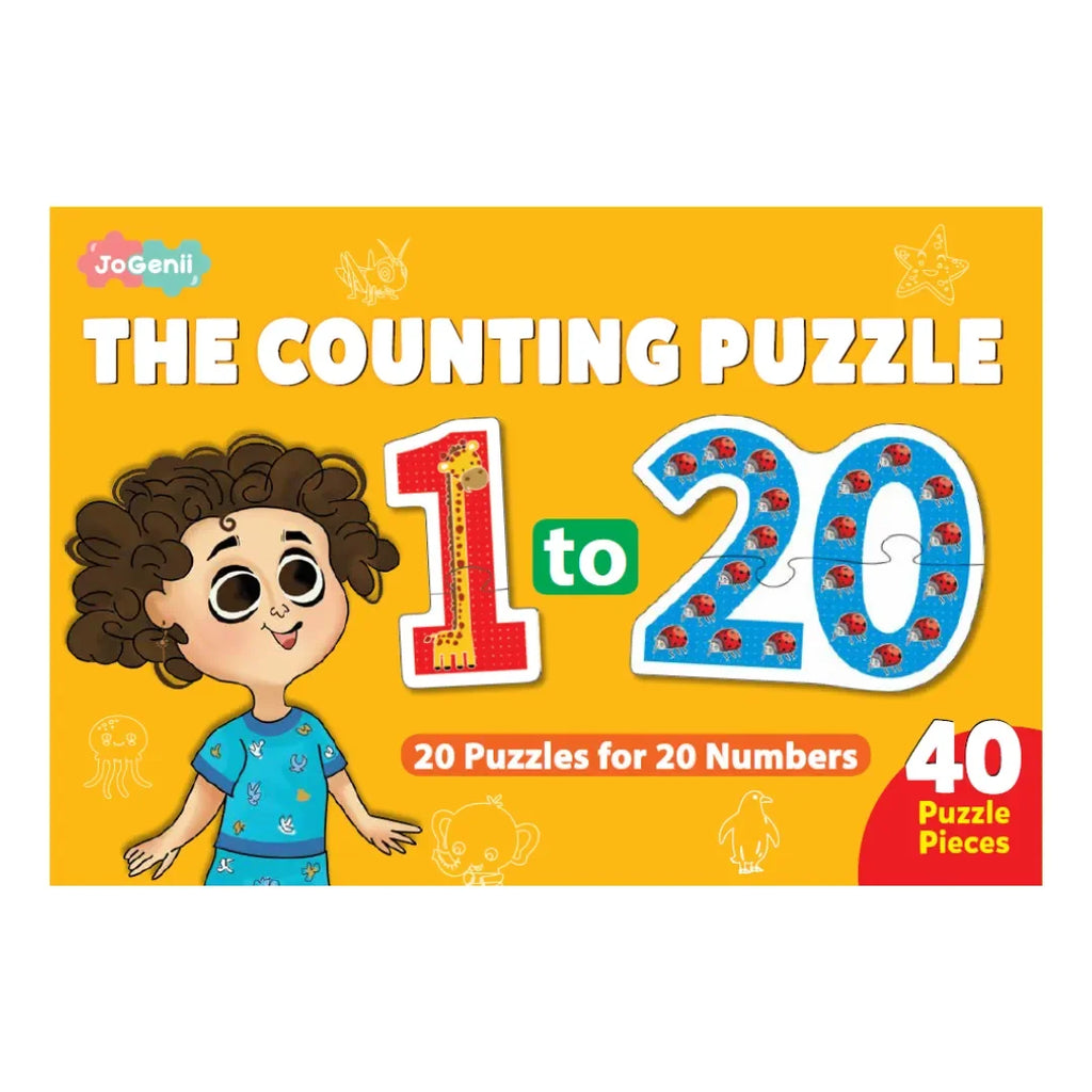 JoGenii 1-20 Counting Puzzle - Animal Edition - Naivri