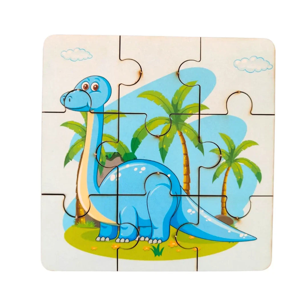 JoGenii 9 pc Dinosaur Jigsaw Puzzle (Set of 3) - Naivri