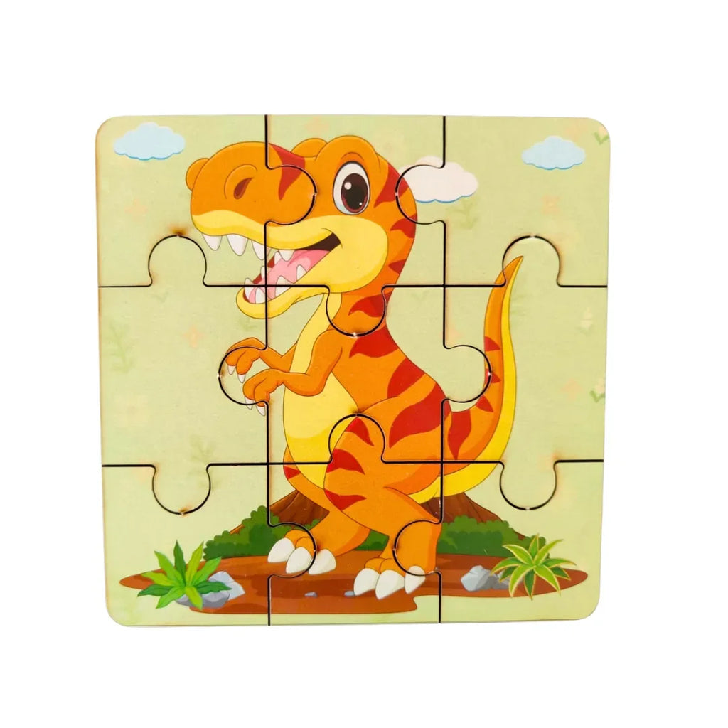 JoGenii 9 pc Dinosaur Jigsaw Puzzle (Set of 3) - Naivri
