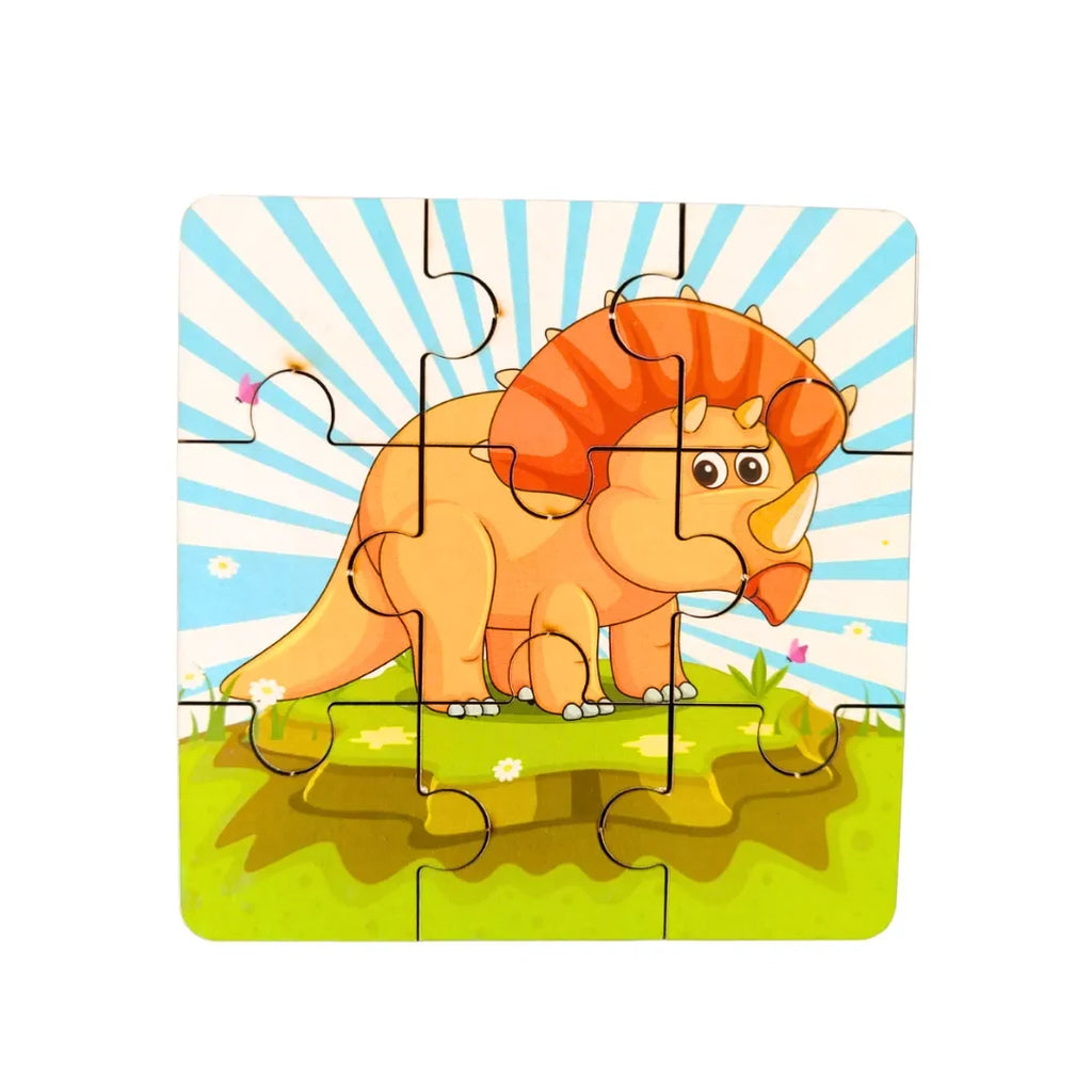 JoGenii 9 pc Dinosaur Jigsaw Puzzle (Set of 3) - Naivri