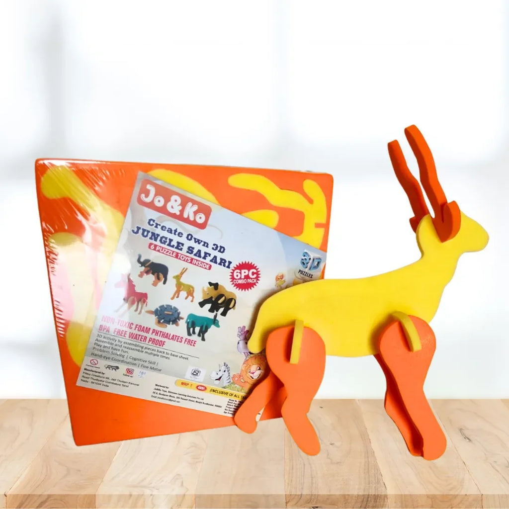 JoGenii Animals theme 3D puzzles (Set of 6) - Naivri