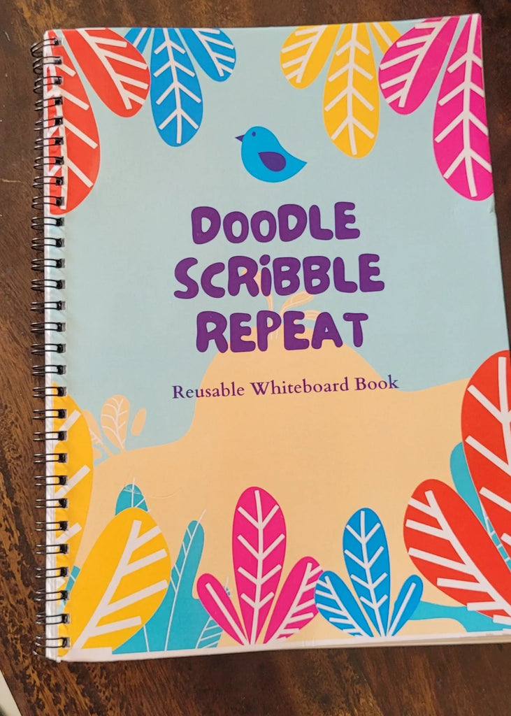JoGenii Doodle Scribble Repeat - Reusable WhiteBoard Book - Naivri