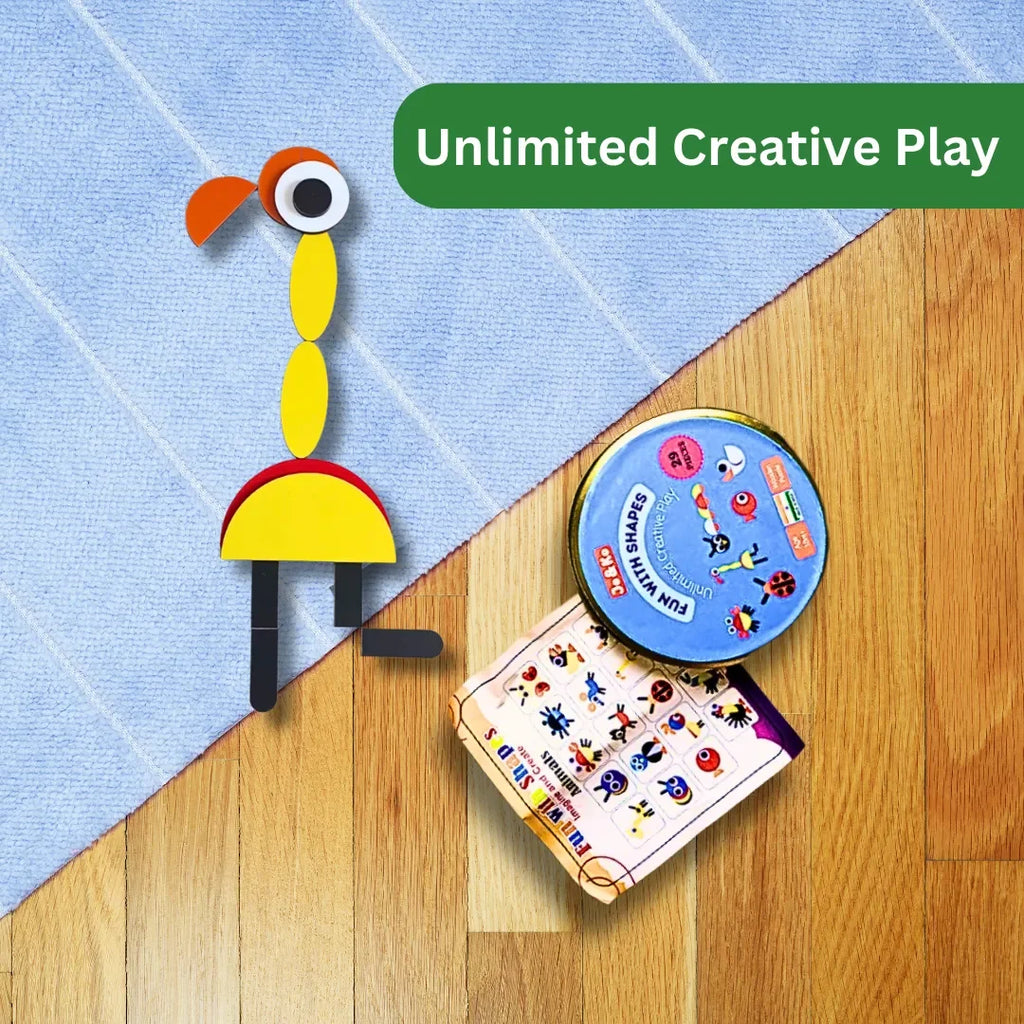 JoGenii Fun with Shapes - Unlimited Creative Play | Open Ended Play - Naivri