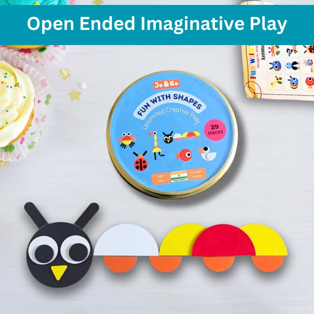 JoGenii Fun with Shapes - Unlimited Creative Play | Open Ended Play - Naivri
