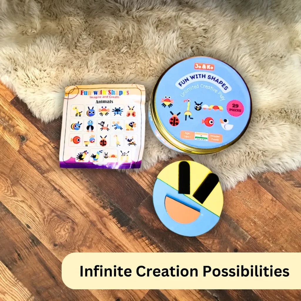 JoGenii Fun with Shapes - Unlimited Creative Play | Open Ended Play - Naivri