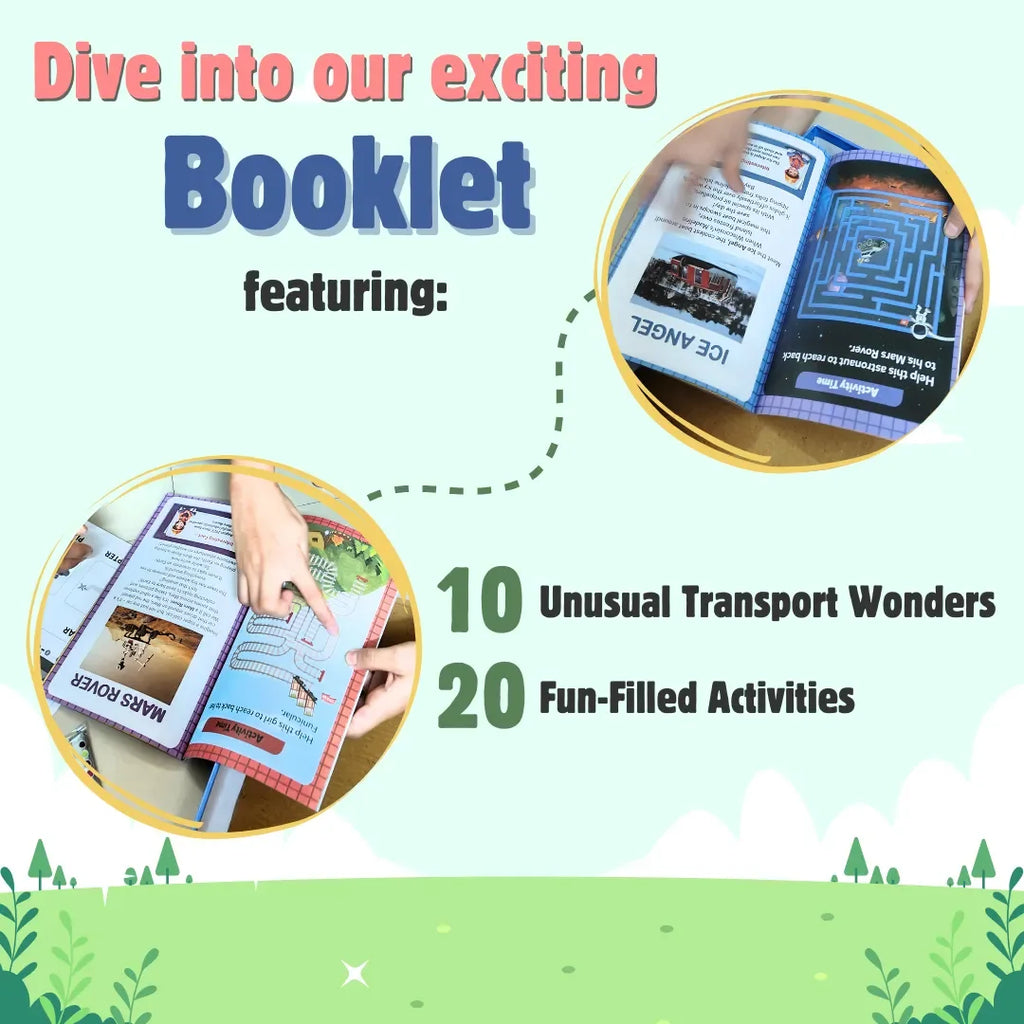 JoGenii I Can Be a Transport Engineer – 3D Foam Model Kit – Educational Miniature Models Kit with Knowledge Book, Indoor games toys gift for 3 4 5 6 7-8 8-10 year old girl or boy, unique engaging puzzles - Naivri