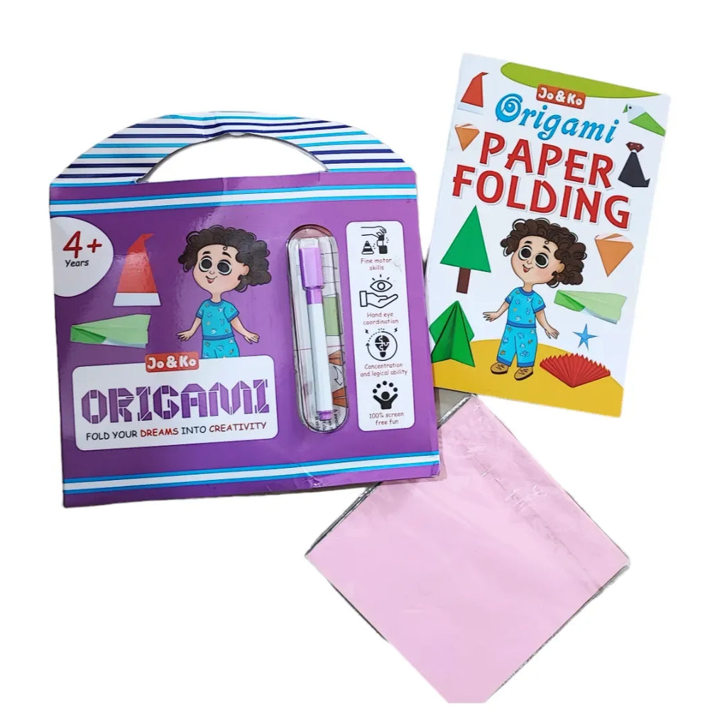 JoGenii Origami paper for craft, art and kit gift for kids 6-12 year old girls & boys, diy kits book & materials 6-8 9-12 12-15 girl women teenagers adults, birthday party return gifts 6 years, origami material & sheets for arts & crafts 8-10yrs - Naivri
