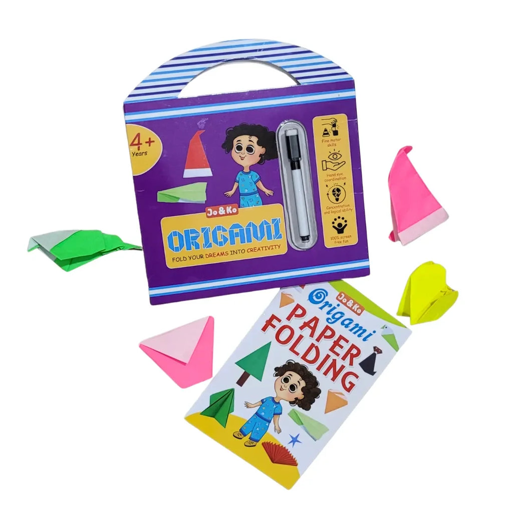 JoGenii Origami paper for craft, art and kit gift for kids 6-12 year old girls & boys, diy kits book & materials 6-8 9-12 12-15 girl women teenagers adults, birthday party return gifts 6 years, origami material & sheets for arts & crafts 8-10yrs - Naivri