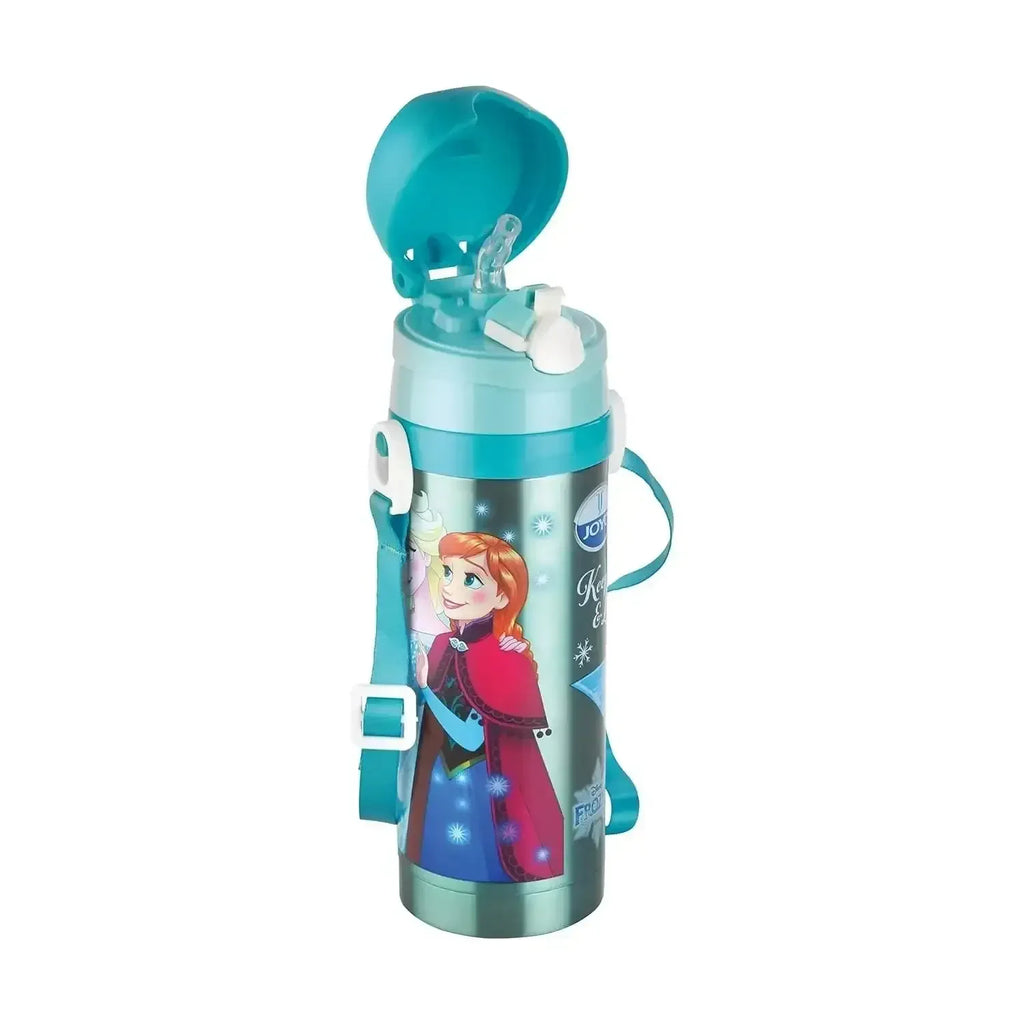 Joyo Cool Champ 450 ml Stainless Steel Insulated Kids Water Bottle | BPA-Free | Push Button Lid | Hot & Cold | Disney & Marvel Characters - Naivri