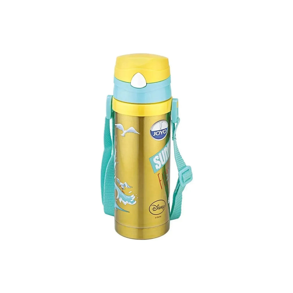 Joyo Cool Champ 450 ml Stainless Steel Insulated Kids Water Bottle | BPA-Free | Push Button Lid | Hot & Cold | Disney & Marvel Characters - Naivri