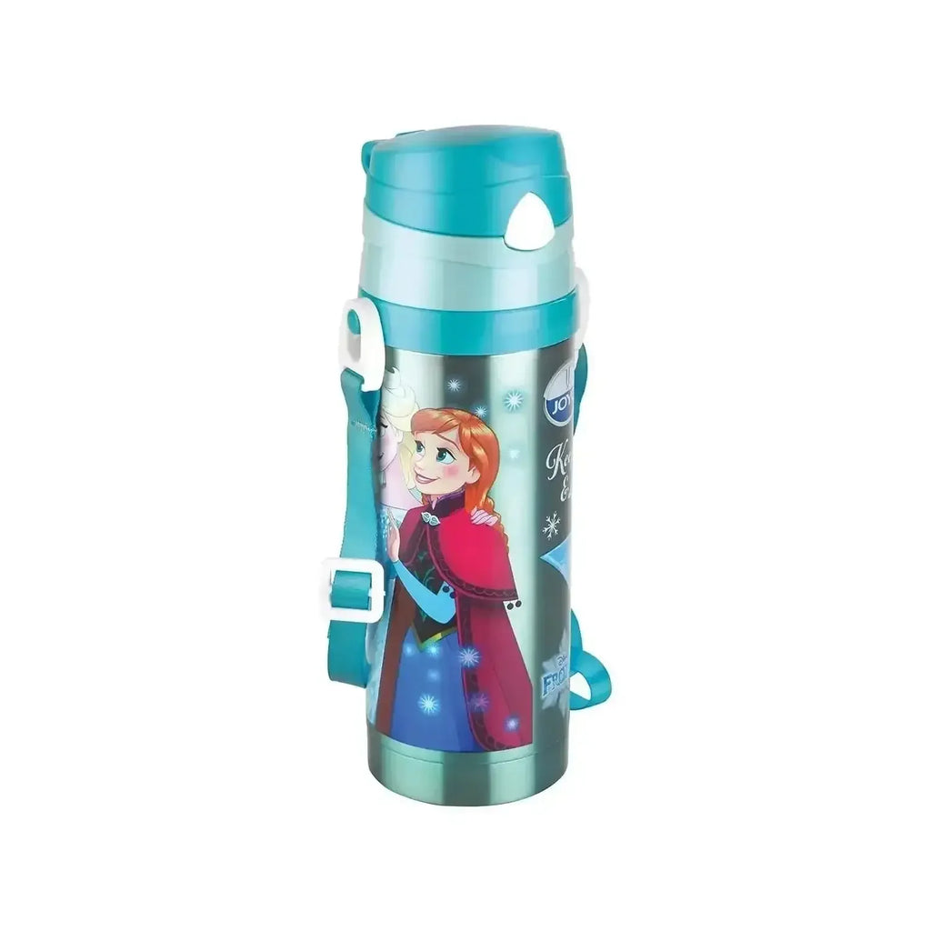 Joyo Cool Champ 450 ml Stainless Steel Insulated Kids Water Bottle | BPA-Free | Push Button Lid | Hot & Cold | Disney & Marvel Characters - Naivri