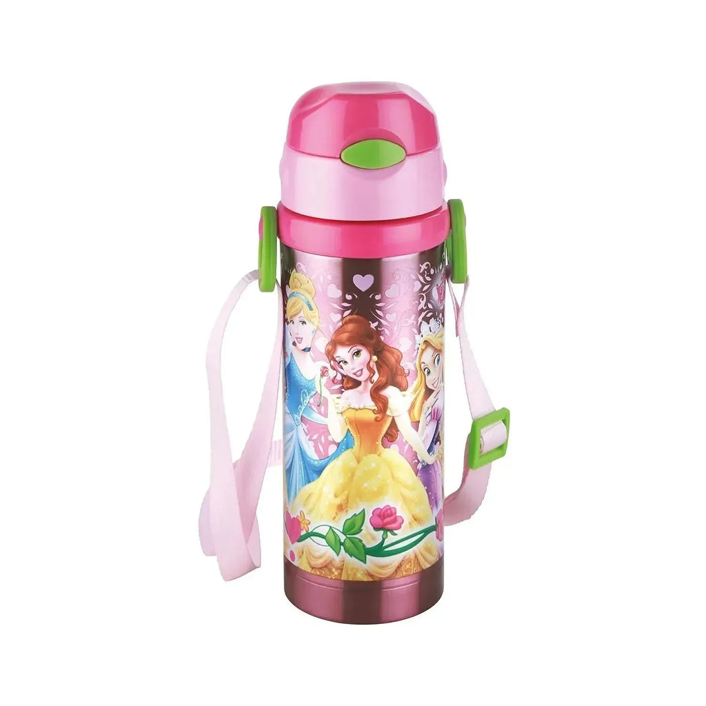 Joyo Cool Mate 450 ml Stainless Steel Vacuum Insulated Kids Sipper Water Bottle | Hot & Cold | Push Button Lid | BPA-Free | Disney & Marvel Character Designs - Naivri