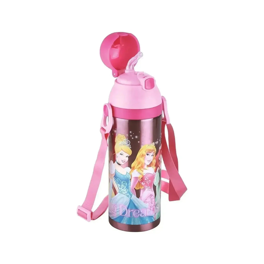 Joyo Kiddo 500 ml Stainless Steel Vacuum Insulated Water Bottle for Kids | Hot & Cold | Push Button Lid | BPA-Free | Disney & Marvel Characters - Naivri