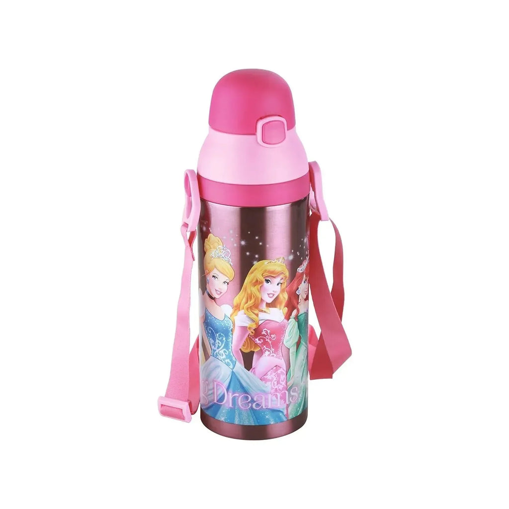 Joyo Kiddo 500 ml Stainless Steel Vacuum Insulated Water Bottle for Kids | Hot & Cold | Push Button Lid | BPA-Free | Disney & Marvel Characters - Naivri