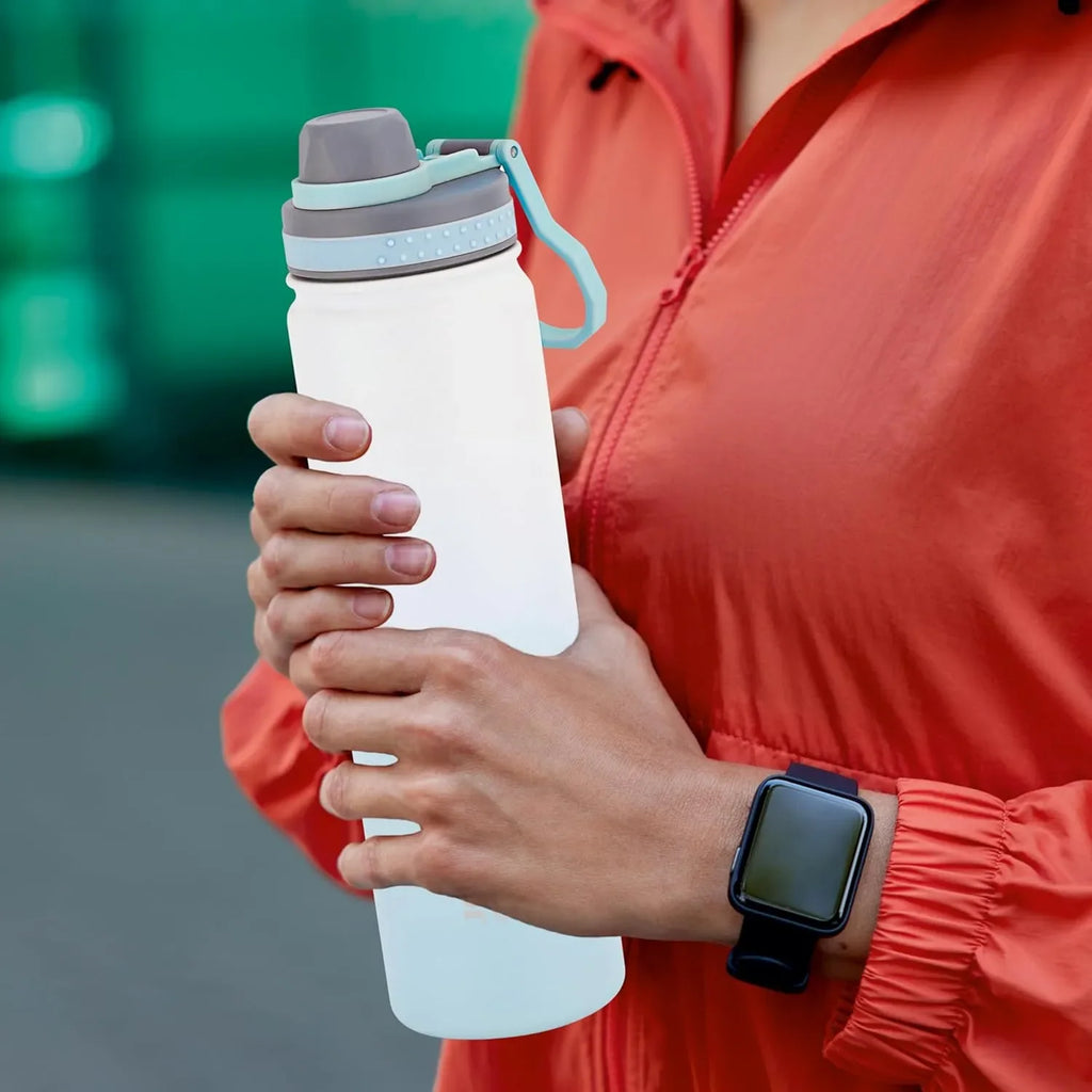 Joyo Sprint 900 ml Stainless Steel Vacuum Bottle | 24 Hrs Cold, 18 Hrs Hot | Leak-Proof, BPA-Free, Easy Grip for Office, Travel, Gym - Naivri