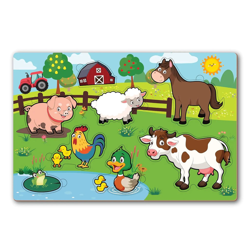 Joywow Wooden Farm Animals Puzzle - Naivri