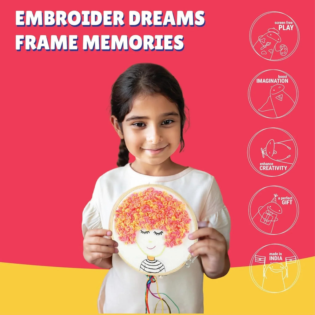 Kalakaram DIY Embroidery Hoop Art Kit – 3 Elegant Designs for Ages 12+ - Naivri