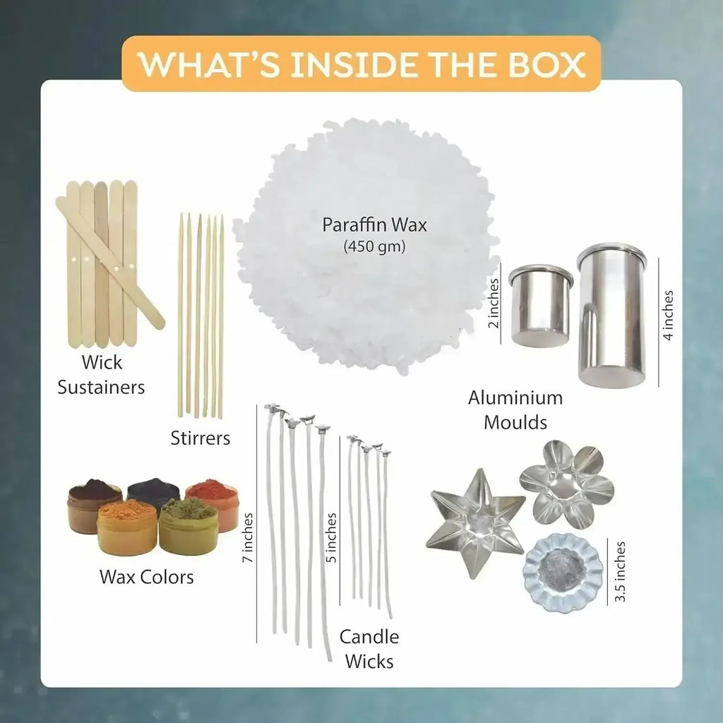 Kalakaram DIY Multi-Color Candle Craft Kit – Creative Candle Making Set for Kids 10+ & Adults - Naivri