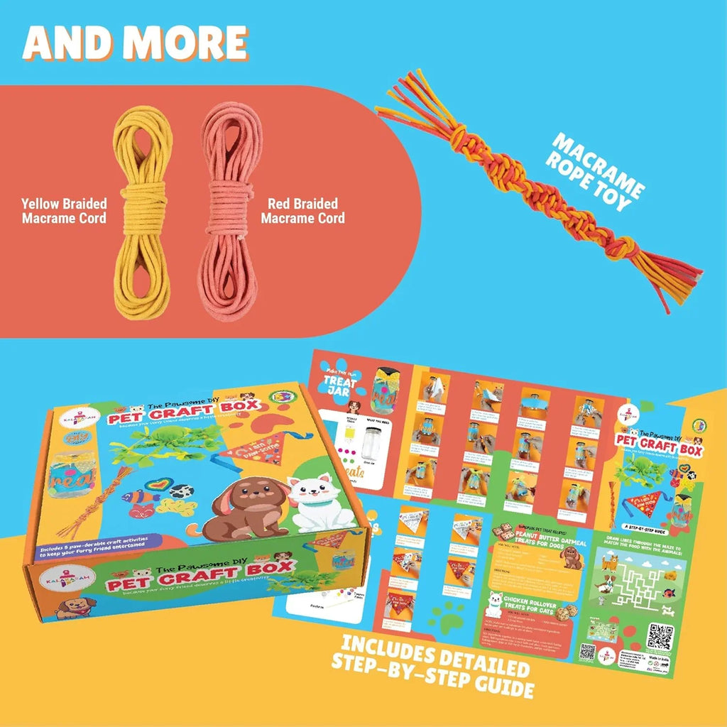 Kalakaram DIY Pet Craft Activity Box – 5 Fun Art Projects for Kids & Pet Lovers (8Y+) - Naivri