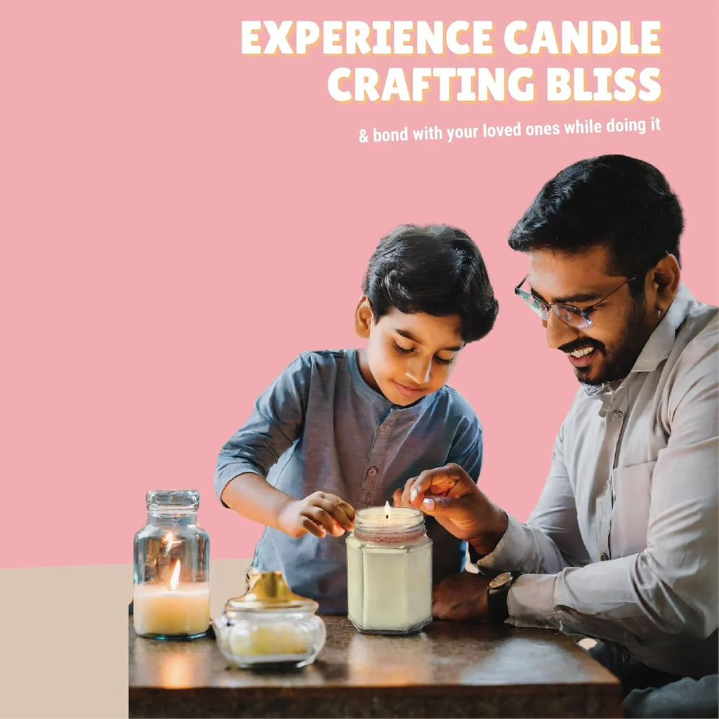 Kalakaram DIY Scented Candle Craft Kit – Natural Soy Wax Candle Making Set for Beginners (Ages 10+) - Naivri