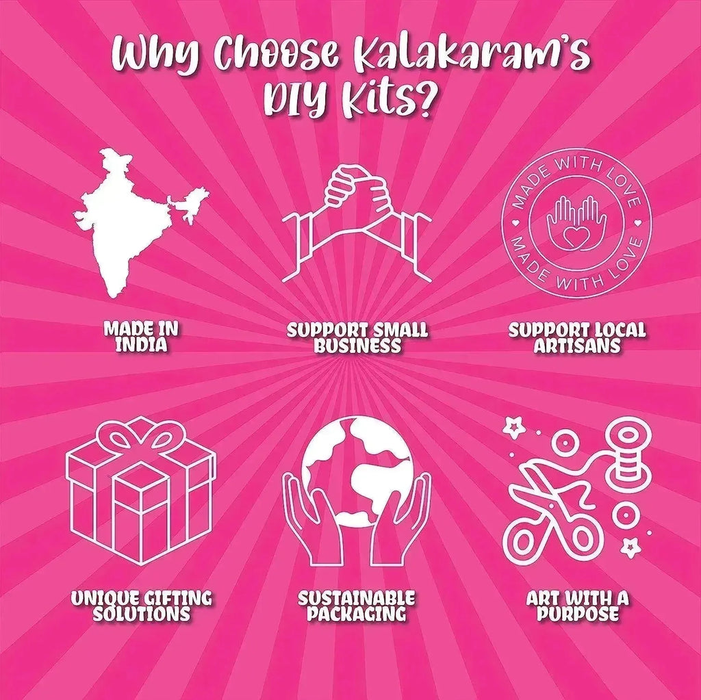 Kalakaram Face Mask Painting DIY Kit – Paint & Decorate 3 Funky Wearable Masks | All-Inclusive Art & Craft Kit for Kids | Creative Activity for Parties, Carnivals & Festivals | Ages 6+ - Naivri