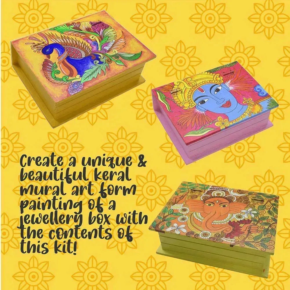 Kalakaram Kerala Mural Jewellery Box DIY Activity Box - Naivri