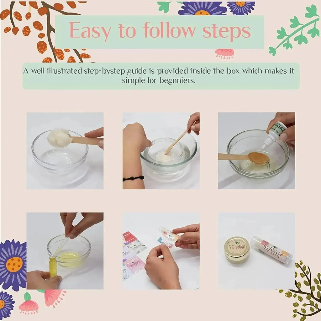 Kalakaram Lip Balm Kit – DIY Natural Lip Balm Making Kit for Kids and Adults - Naivri