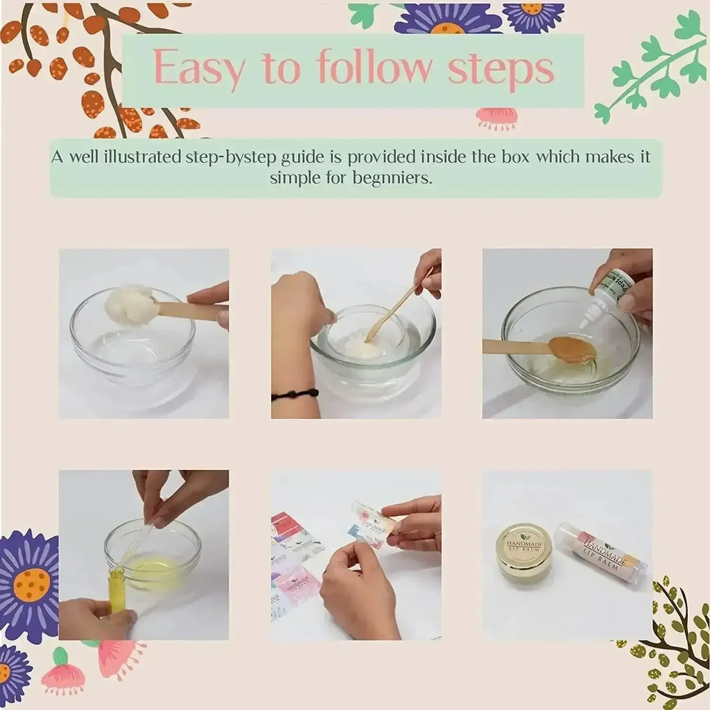 Kalakaram Lip Balm Kit – DIY Natural Lip Balm Making Kit for Kids and Adults - Naivri