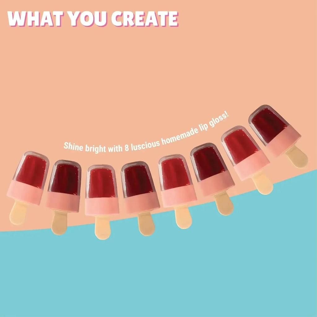 Kalakaram Lip Gloss DIY Kit – Make 8 Custom Lip Glosses with Vitamin E, Grape Seed Oil & Flavor Oils | Fun, Safe & Nourishing Lip Balm Craft Kit for Kids Aged 9–13 - Naivri